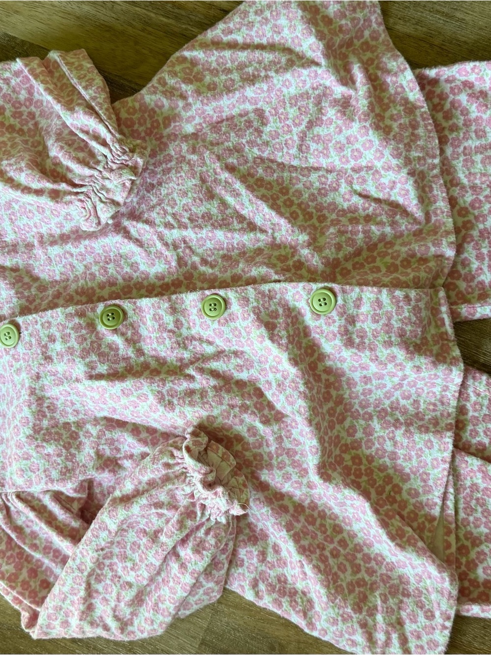 Pink Floral Kids Pajama Set
